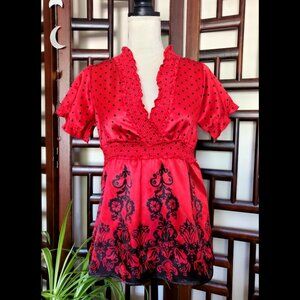 No Boundaries Women's Blouse (Size: Junior S)